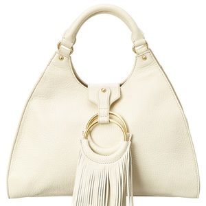 Badgley Mischka Delta Bugatti Leather Handbag